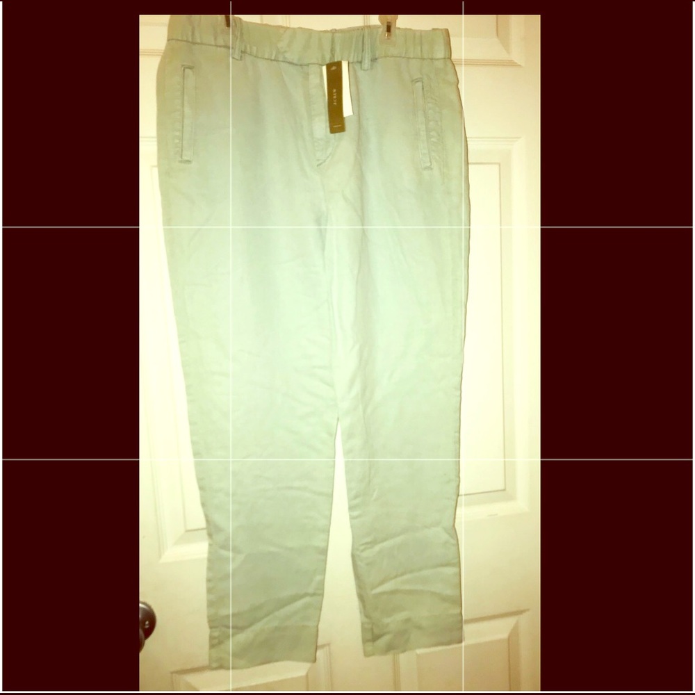 🆕 J. CREW lady light Mint Pants Size 6 Sold as is